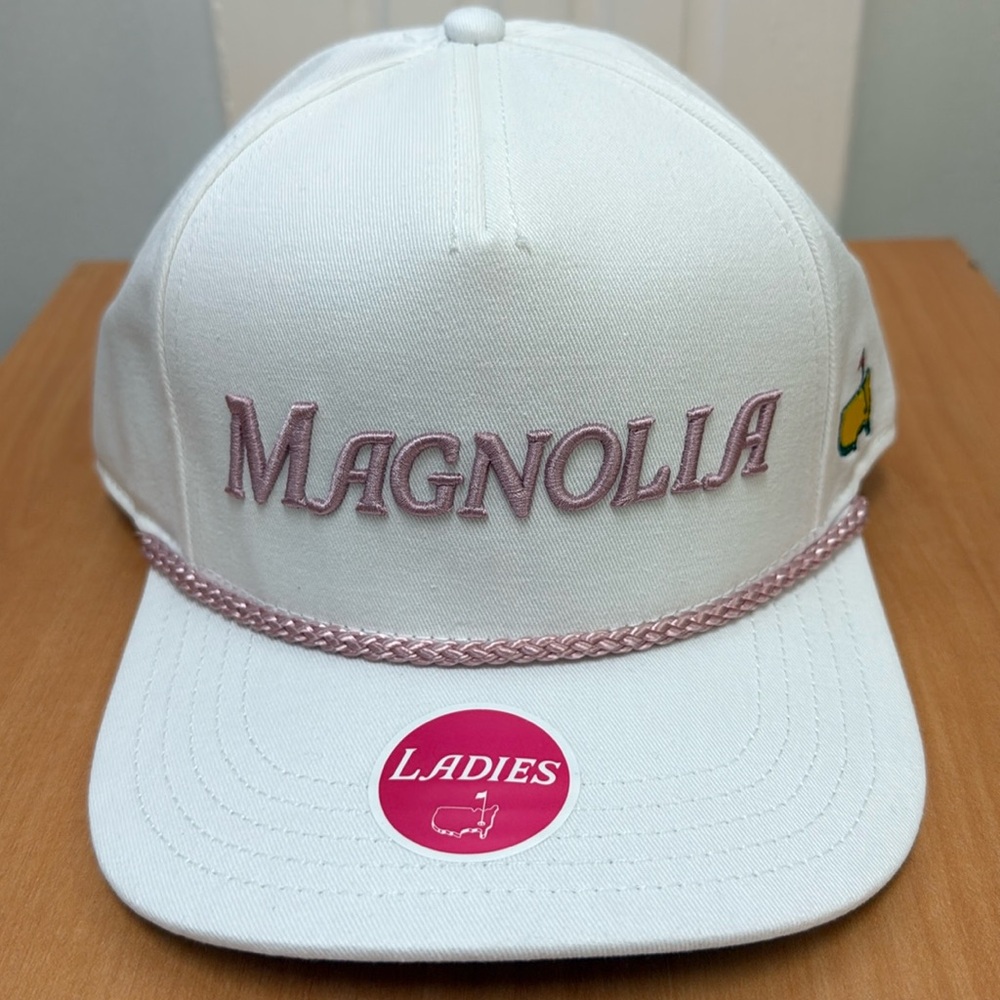 Masters Tournament Ladies White MAGNOLIA Embroidered Rope Hat!!🔥🔥🔥 - Picture 3 of 16